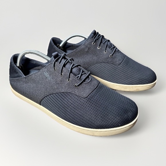 Olukai Nohea Moku Blue No Tie Boat Shoes Men's Size 11.5 - Picture 1 of 7